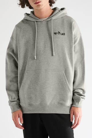 Sweat à capuche Flower Arrow - Gris