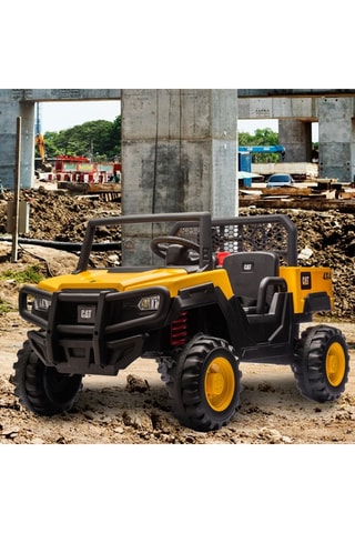 Voiture porteur Caterpillar UTV 2 places - Dès 3 ans - Jusqu'à 30 kg