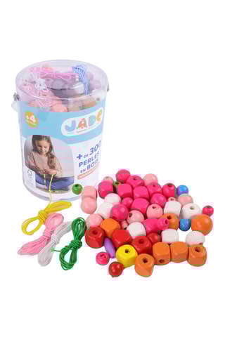 Kit créatif de perles en bois - 333 pièces - Dès 4 ans