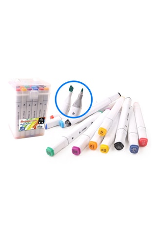 Set de 36 feutres alcool double pointe Main d'Artiste