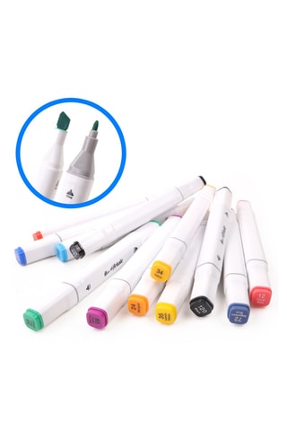 Set de 36 feutres alcool double pointe Main d'Artiste