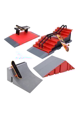 Parc rampe escalier rempart finger skate - 8 pièces - Dès 3 ans