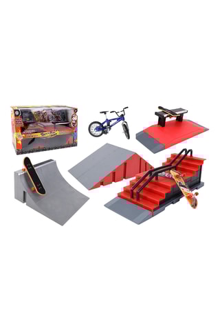 Parc rampe escalier rempart finger skate - 8 pièces - Dès 3 ans