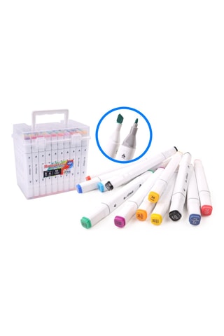 Set de 60 feutres alcool double pointe - 60 pièces