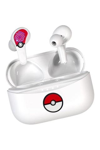 Auriculares sem fio TWS - Branco e vermelho