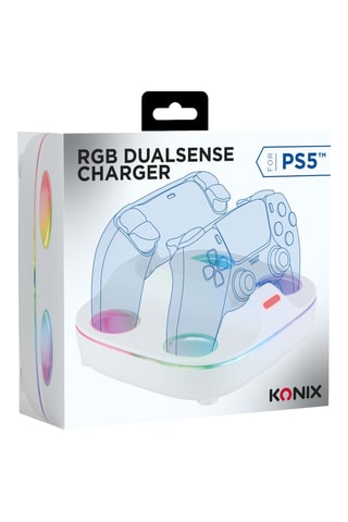 Base de carregamento RGB para comandos PlayStation 5 - Branco