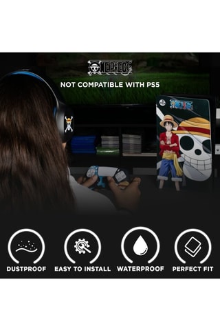 Capa de silicone One Piece - Compatibilidade PS5 Slim - Preto