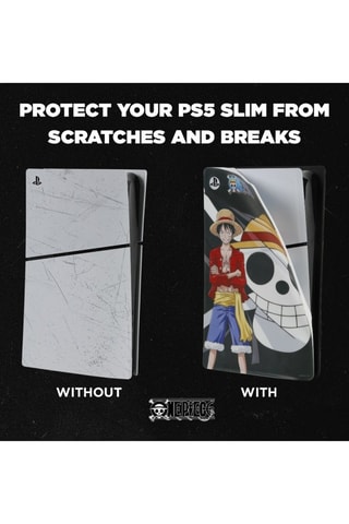 Capa de silicone One Piece - Compatibilidade PS5 Slim - Preto