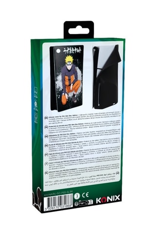 Capa de silicone Naruto Shippuden - Compatibilidade PS5 Slim - Preto
