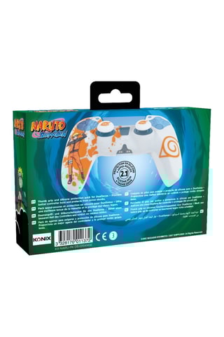 Kit de proteção de silicone para comandos DualSense® Naruto Shippuden  Branco e laranja