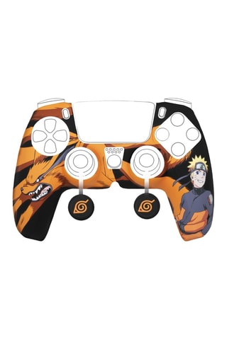 Kit de proteção de silicone para comandos DualSense® Naruto Shippuden - Preto e laranja