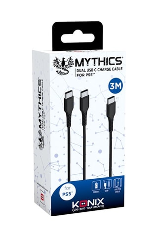 Cabo carregador USB PS5 
Preto