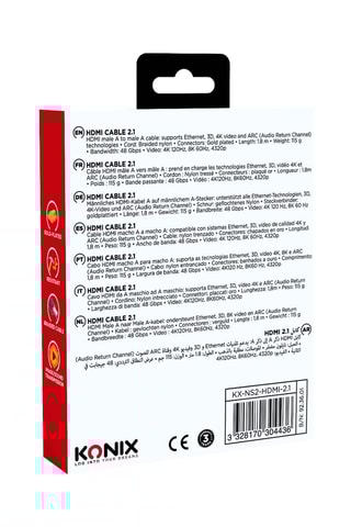 Cabo HDMI 2.1 - 1,8 m