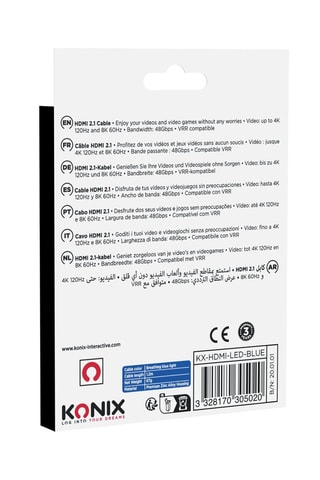 Cabo HDMI 2.1 LED 1,2 m