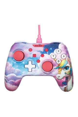 Comando com fios - Compatibilidade PC e Nintendo Switch - Rosa