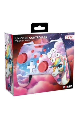 Comando com fios - Compatibilidade PC e Nintendo Switch - Rosa