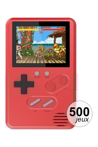 Consola emuladora 500 jogos - Slim Vermelho