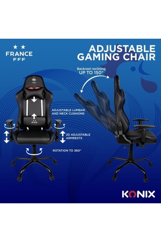 Chaise de bureau gaming Premium FFF - 71 x 120-130 x 54 cm