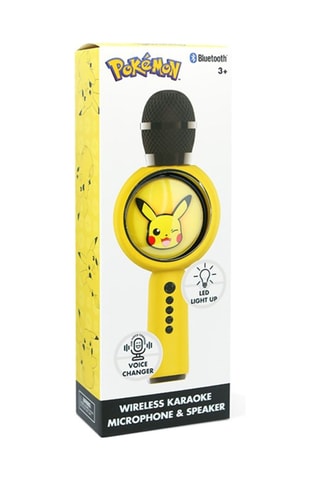 Microfone karaoke LED - Pikachu