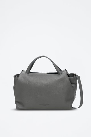 Sac à main en cuir Emerald - Gris foncé