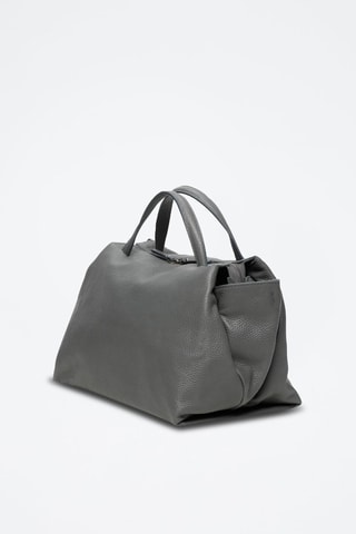 Sac à main en cuir Emerald - Gris foncé