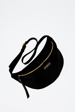 Sac banane en cuir Rachel Ny - Noir