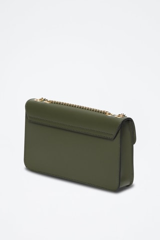 Sac bandoulière en cuir Lova - Vert et doré