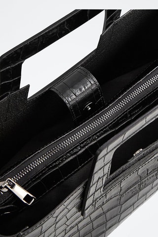 Sac à main en cuir Jane - Noir