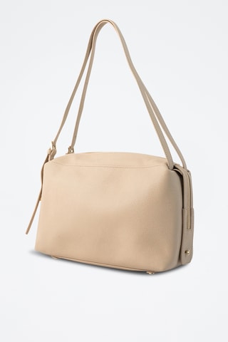Sac porté épaule en cuir Toki - Taupe