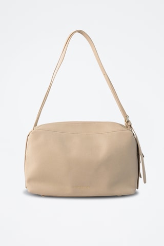 Sac porté épaule en cuir Toki - Taupe