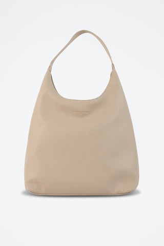 Sac porté épaule en cuir Kira - Taupe
