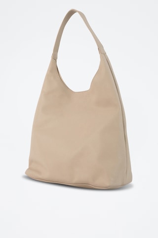Sac porté épaule en cuir Kira - Taupe