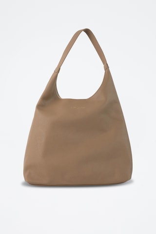 Sac porté épaule en cuir Kira - Taupe