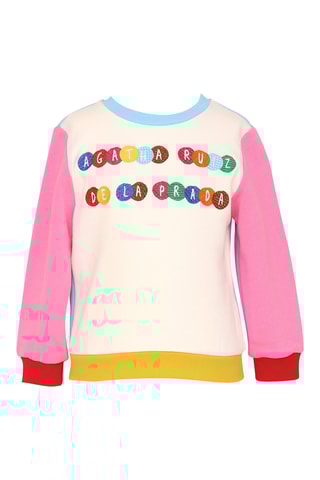 Sudadera - Blanco y rosa