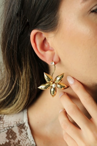 Boucles d’oreilles - Plaqué or jaune et perles de culture