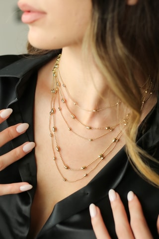 Collier - Plaqué or jaune 