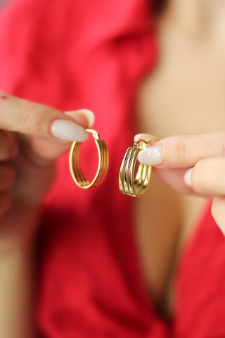 Créoles - Plaqué or jaune