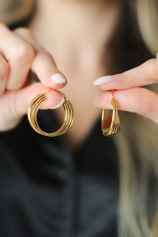 Créoles - Plaqué or jaune