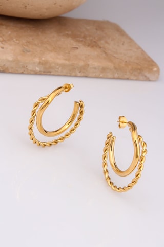 Créoles - Plaqué or jaune