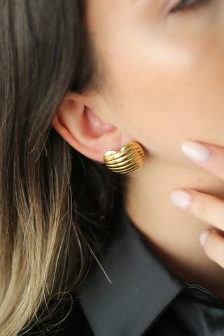 Puces - Plaqué or jaune