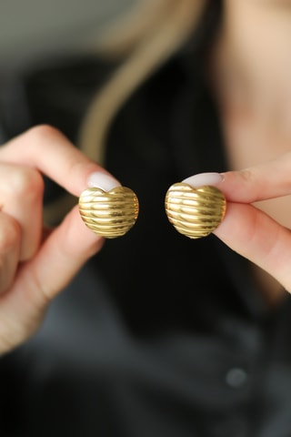 Puces - Plaqué or jaune