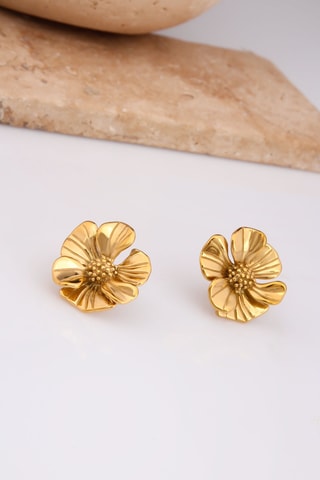 Puces - Plaqué or jaune