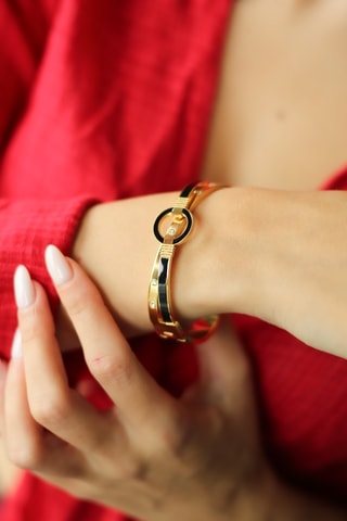 Jonc - Plaque or jaune