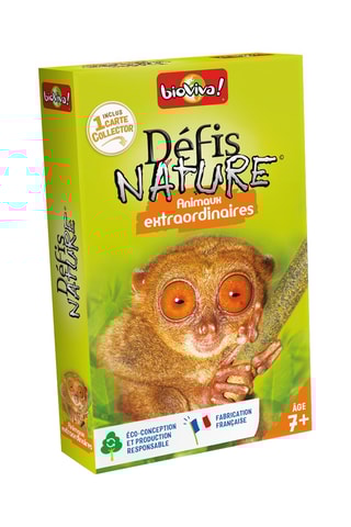 Jeu de cartes éducatif français Défis Nature - Animaux extraordinaires - Dès 7 ans