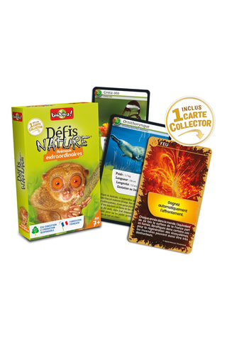 Jeu de cartes éducatif français Défis Nature - Animaux extraordinaires - Dès 7 ans