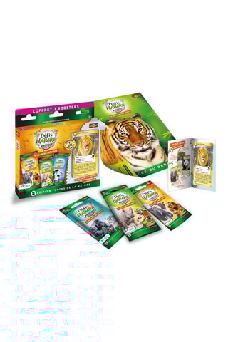 Coffret jeu éducatif 3 boosters Lion d’Afrique - Dès 7 ans