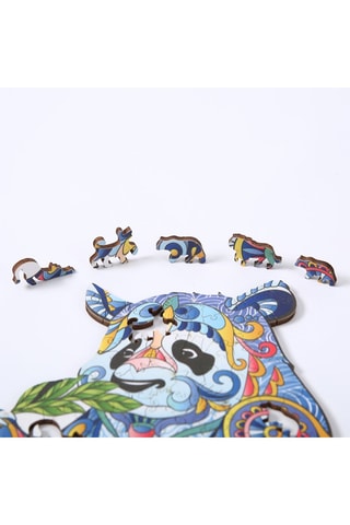 Puzzle panda 3D en bois - Dès 3 ans - A5