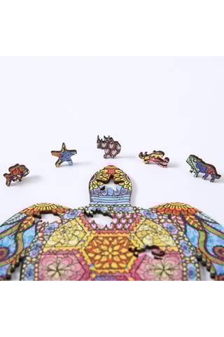 Puzzle tortue 3D en bois - Dès 3 ans - A5