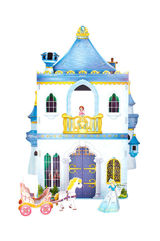 Puzzle 3D Château fantaisie - 81 pièces - Dès 6 ans