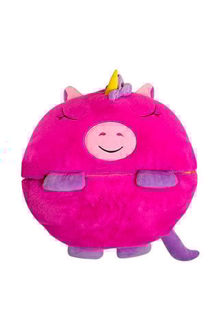 Sac de couchage transformable en oreiller licorne - Rose - 135 x 50 cm